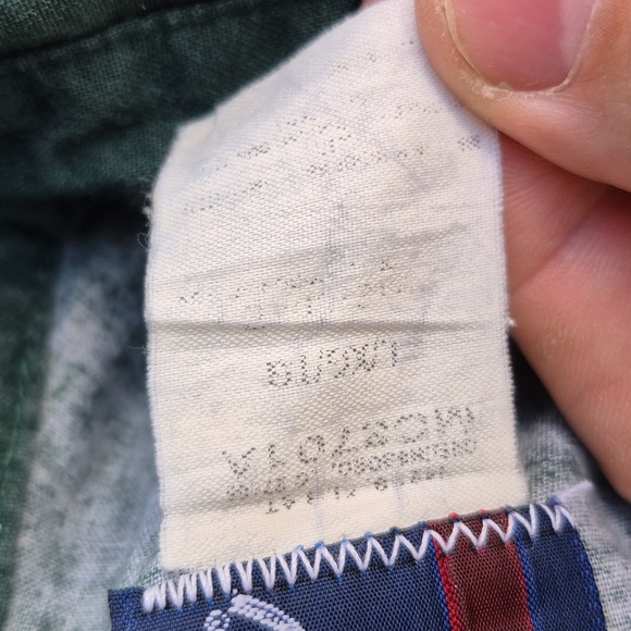 WRANGLER Brush Poplin Green White Snap Aztec Pattern Mens‎ L Western Shirt RARE - Picture 9 of 10